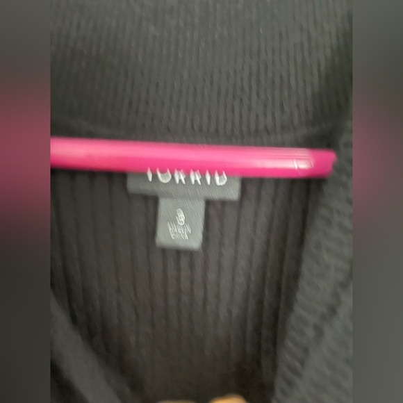 Torrid black ribbed sweater long sleeve 3X - Picture 3 of 3